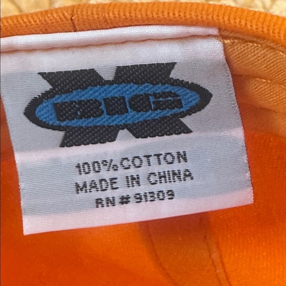 🌺 NWOT Embroidered Orange Coach Cap - Picture 8 of 8